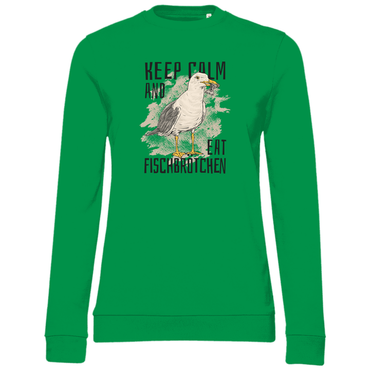 Fischbrötchen Möwe - Damen Sweatshirt - Textilzauber