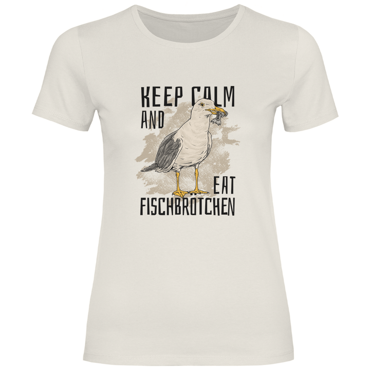 Fischbrötchen Möwe - Damen T - Shirt - Textilzauber