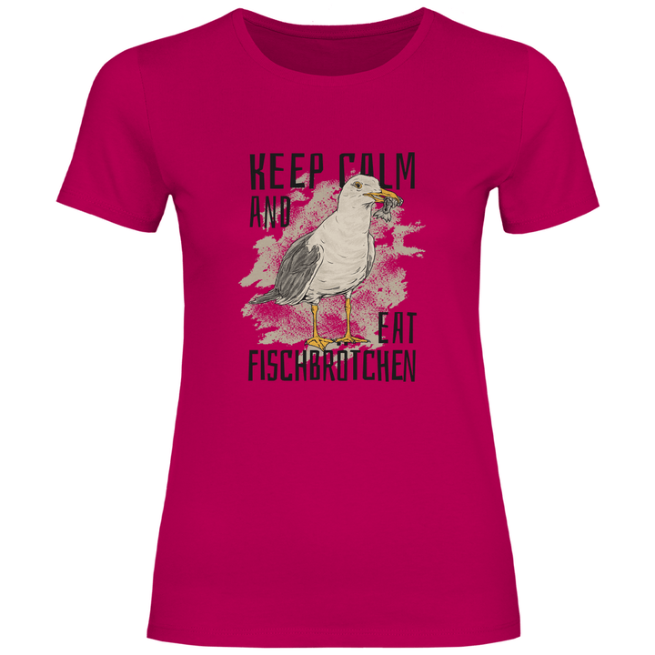 Fischbrötchen Möwe - Damen T - Shirt - Textilzauber