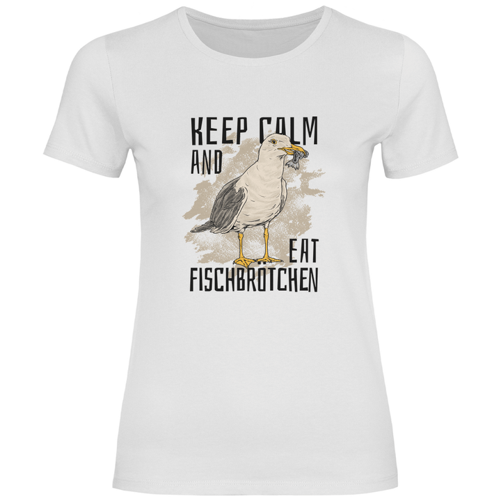 Fischbrötchen Möwe - Damen T - Shirt - Textilzauber