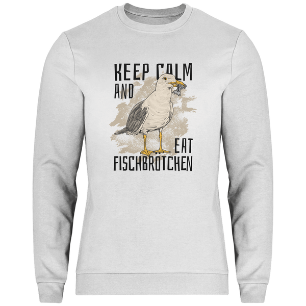 Fischbrötchen Möwe - Herren Sweatshirt - Textilzauber