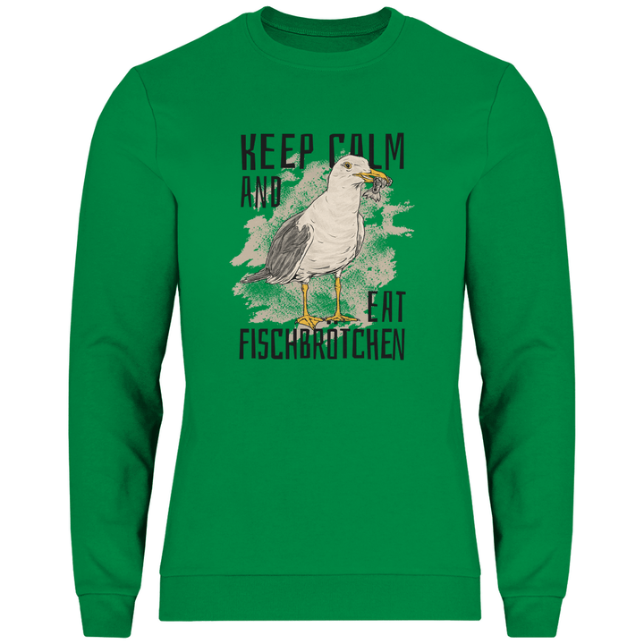 Fischbrötchen Möwe - Herren Sweatshirt - Textilzauber