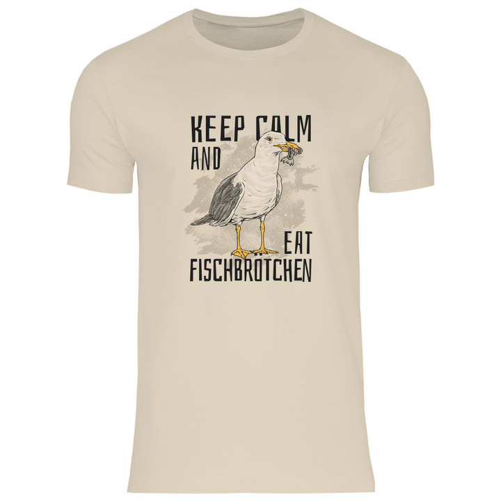 Fischbrötchen Möwe - Herren T - Shirt - Textilzauber