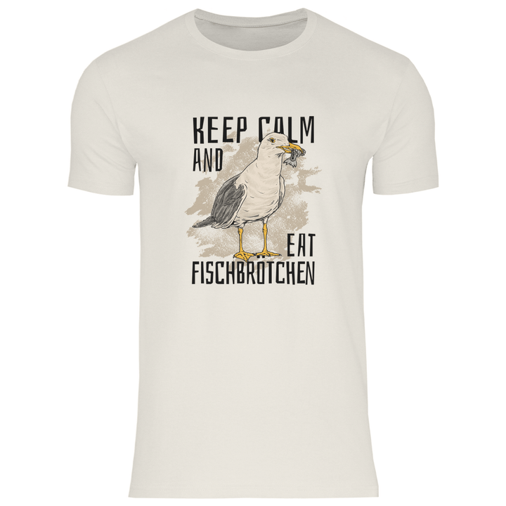 Fischbrötchen Möwe - Herren T - Shirt - Textilzauber