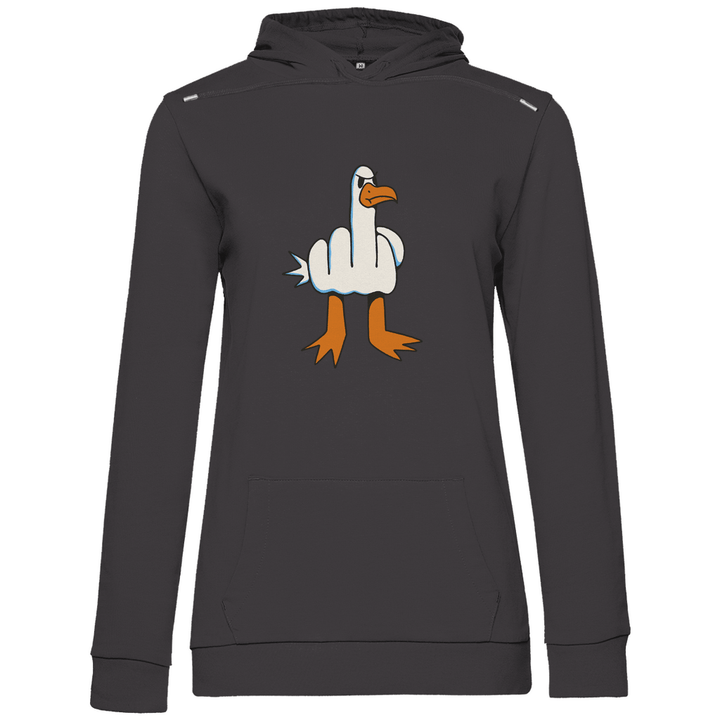 Freche Möwe - Damen Hoodie - Textilzauber