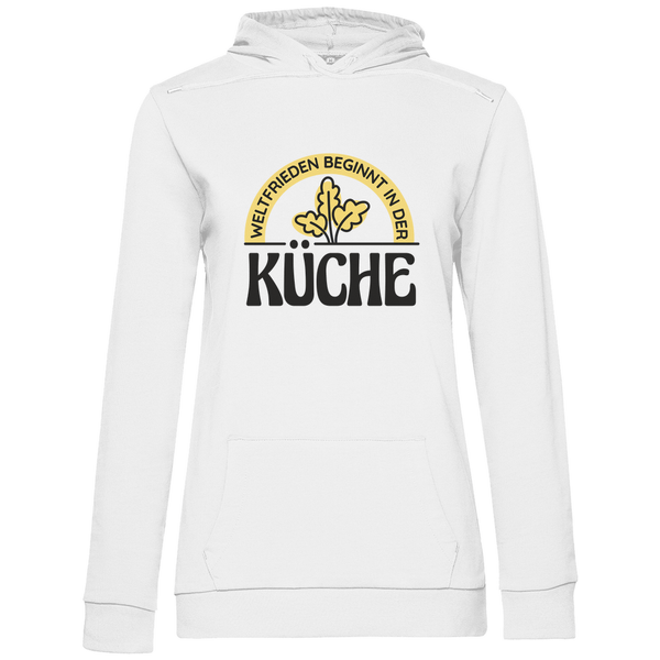 Frieden aus der Küche - Damen Hoodie - Textilzauber
