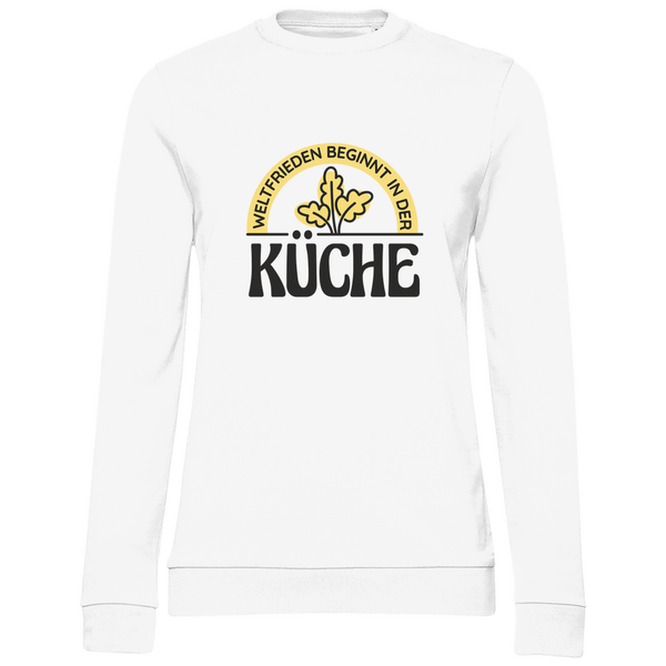 Frieden aus der Küche - Damen Sweatshirt - Textilzauber