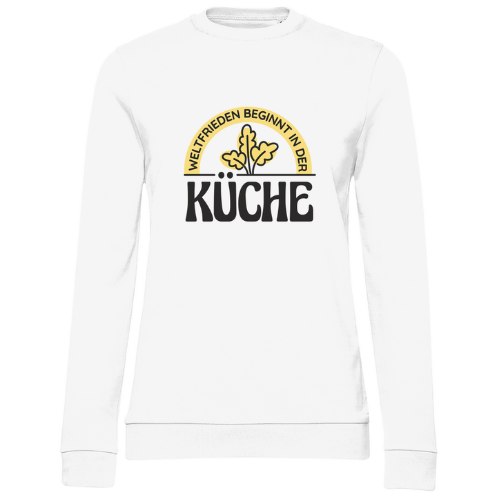 Frieden aus der Küche - Damen Sweatshirt - Textilzauber