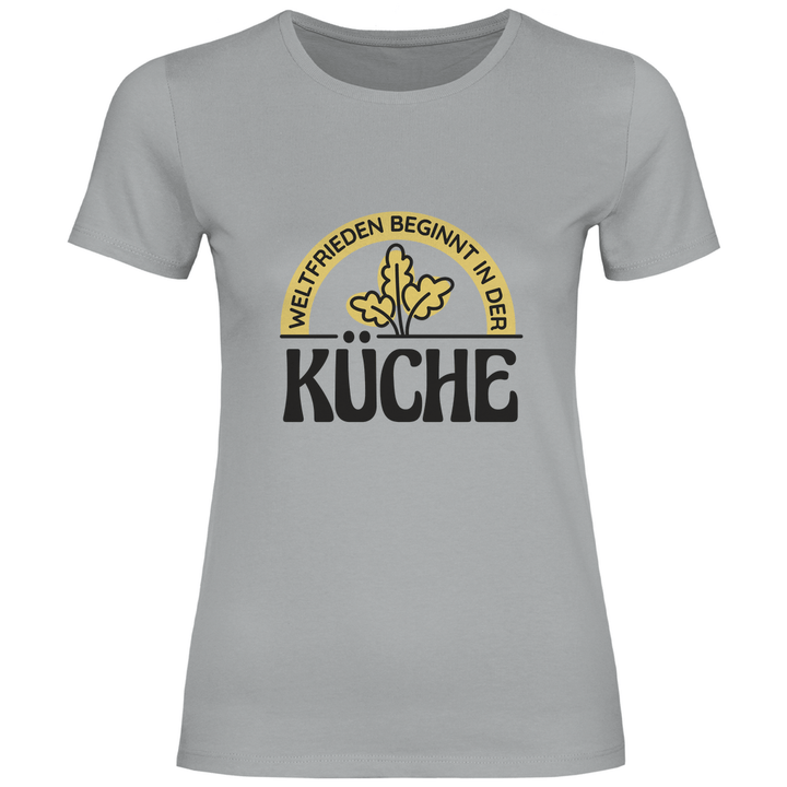Frieden aus der Küche - Damen T - Shirt - Textilzauber
