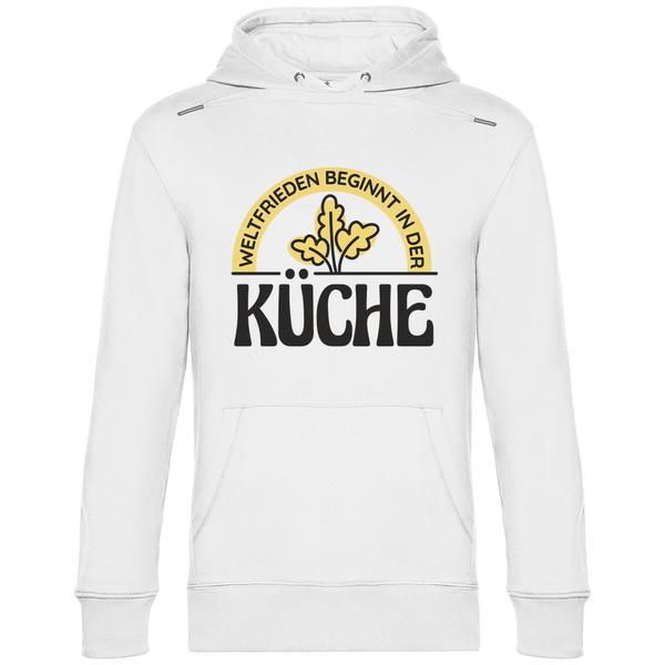 Frieden aus der Küche - Herren Hoodie - Textilzauber