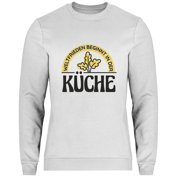 Frieden aus der Küche - Herren Sweatshirt - Textilzauber