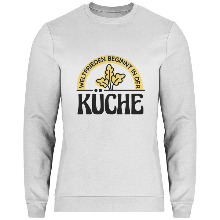 Frieden aus der Küche - Herren Sweatshirt - Textilzauber