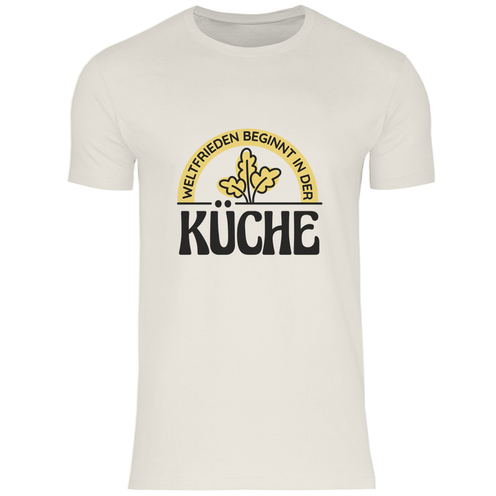 Frieden aus der Küche - Herren T - Shirt - Textilzauber