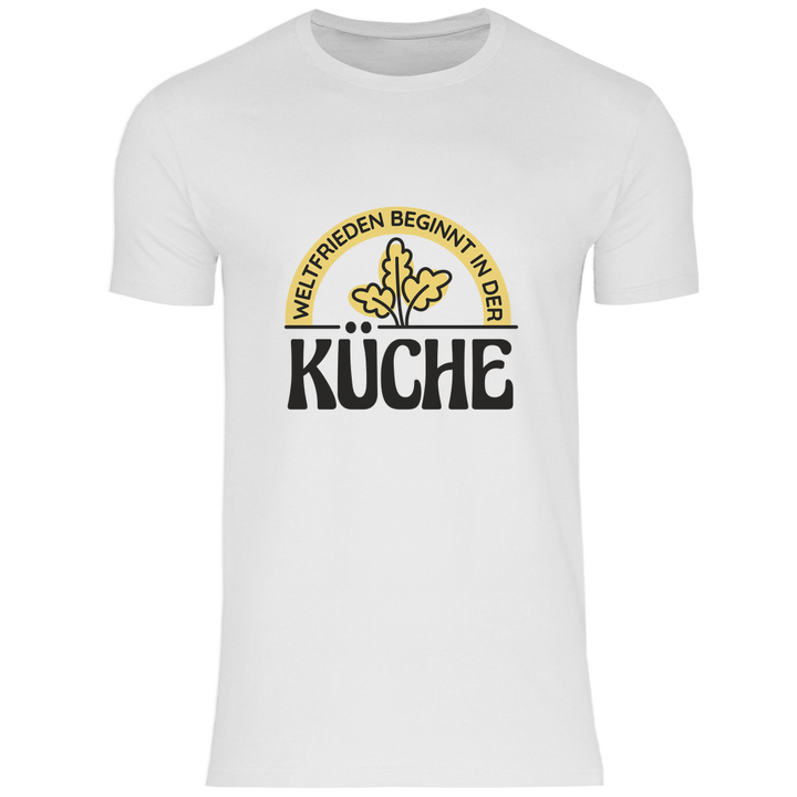 Frieden aus der Küche - Herren T - Shirt - Textilzauber