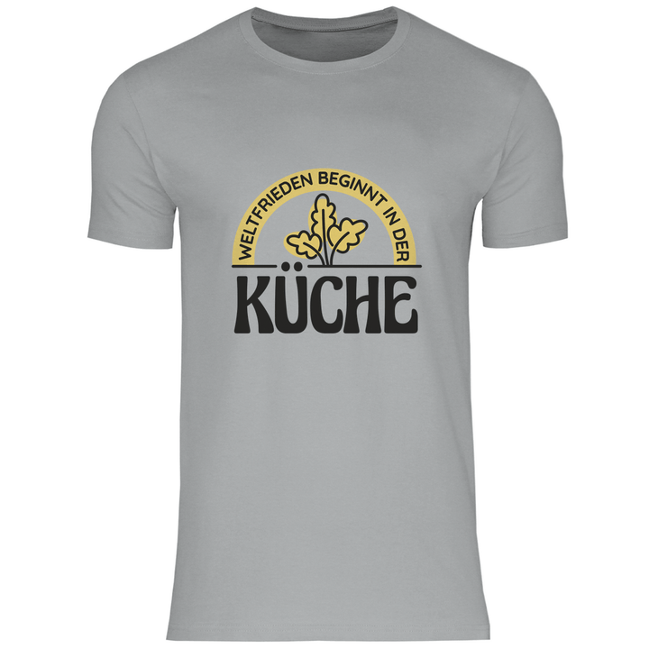 Frieden aus der Küche - Herren T - Shirt - Textilzauber