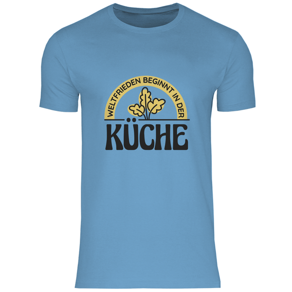 Frieden aus der Küche - Herren T - Shirt - Textilzauber