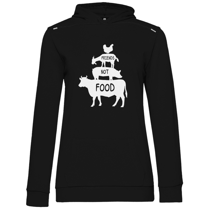 Friends, not Food - Damen Hoodie - Textilzauber