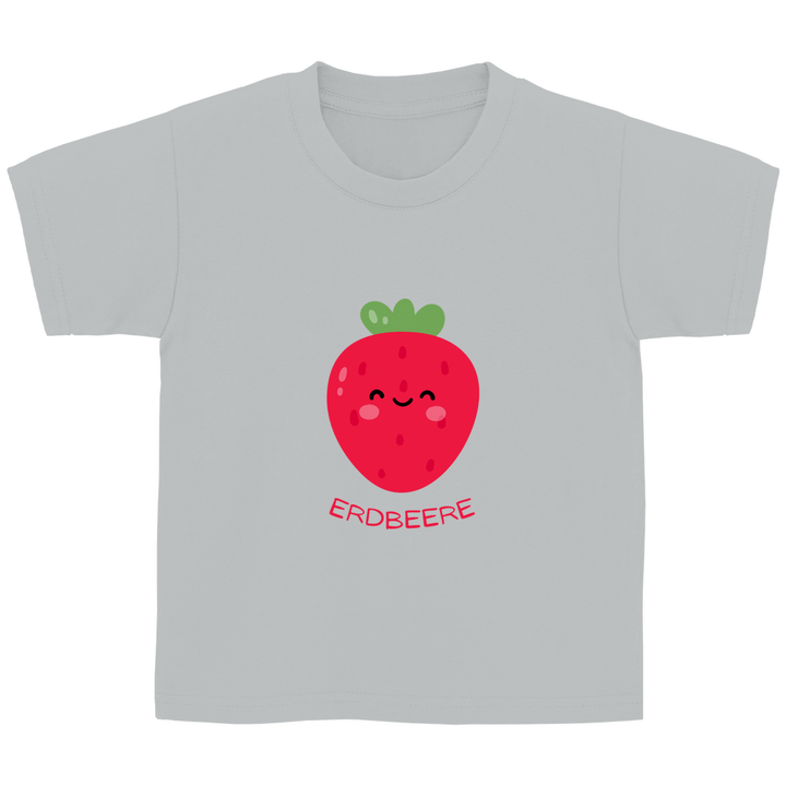 Fröhliche Erdbeere - Kinder T - Shirt - Textilzauber