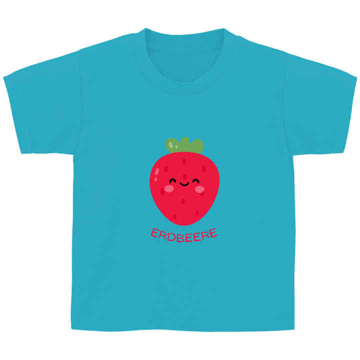 Fröhliche Erdbeere - Kinder T - Shirt - Textilzauber