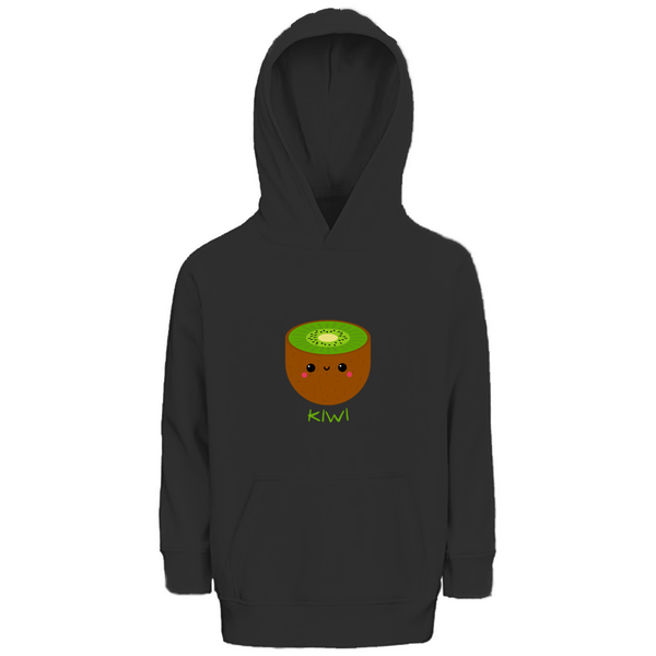 Fröhliche Kiwi - Premium Bio Kinderhoodie - Textilzauber