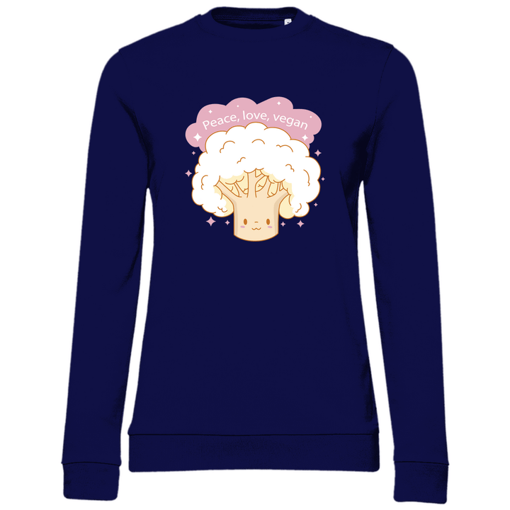 Fröhlicher Blumenkohl - Damen Sweatshirt - Textilzauber