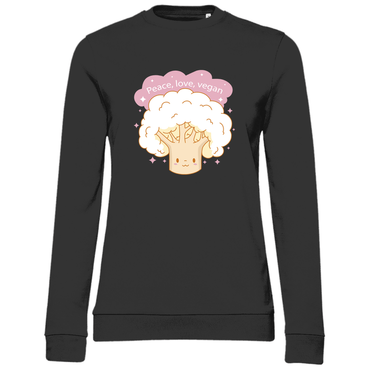Fröhlicher Blumenkohl - Damen Sweatshirt - Textilzauber