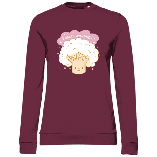 Fröhlicher Blumenkohl - Damen Sweatshirt - Textilzauber