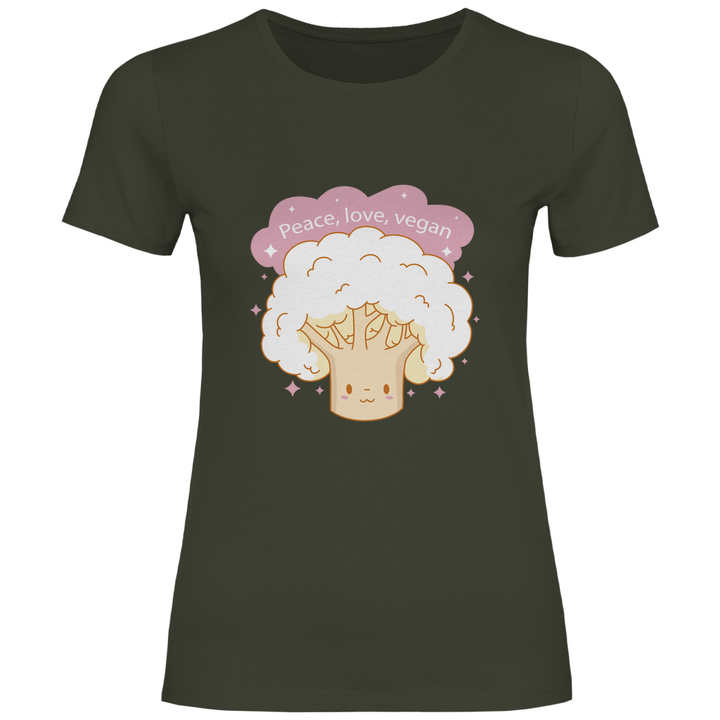 Fröhlicher Blumenkohl - Damen T - Shirt - Textilzauber