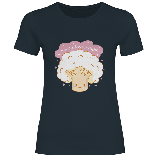 Fröhlicher Blumenkohl - Damen T - Shirt - Textilzauber