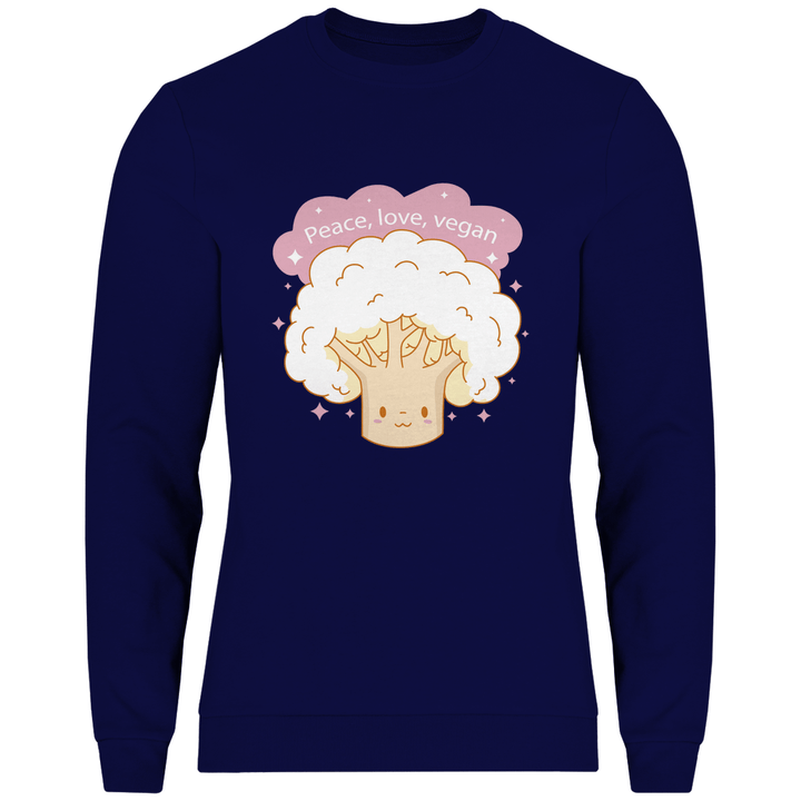Fröhlicher Blumenkohl - Herren Sweatshirt - Textilzauber