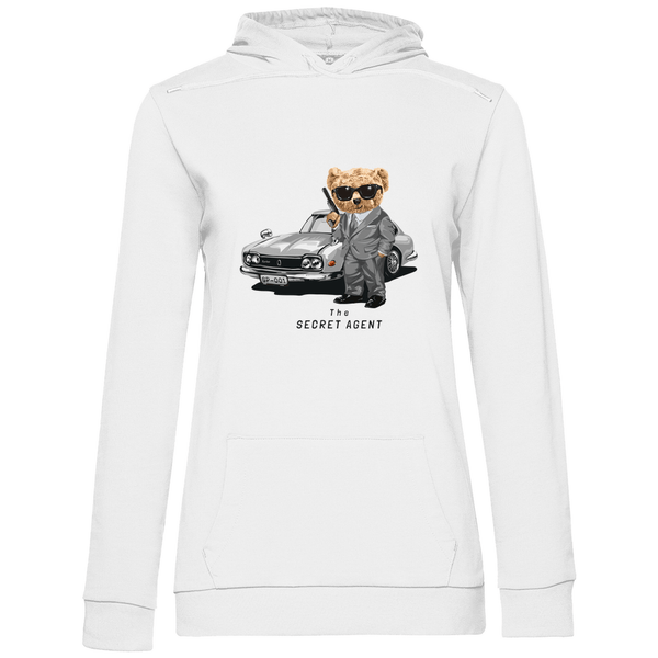 Geheimagent Teddy - Damen Hoodie - Textilzauber