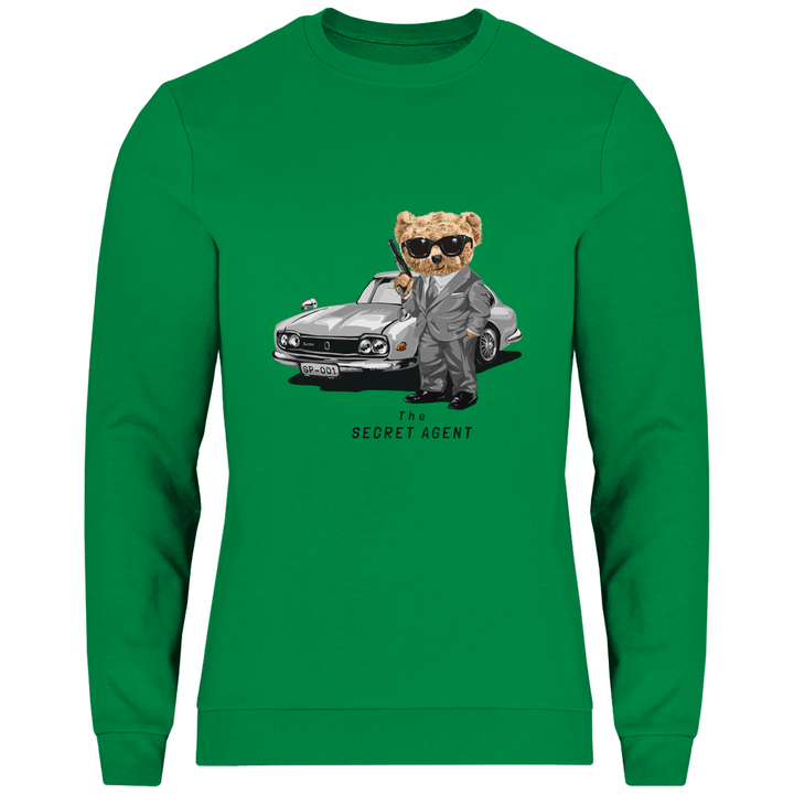Geheimagent Teddy - Herren Sweatshirt - Textilzauber