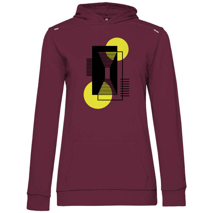 Gelbe Komposition - Damen Hoodie - Textilzauber