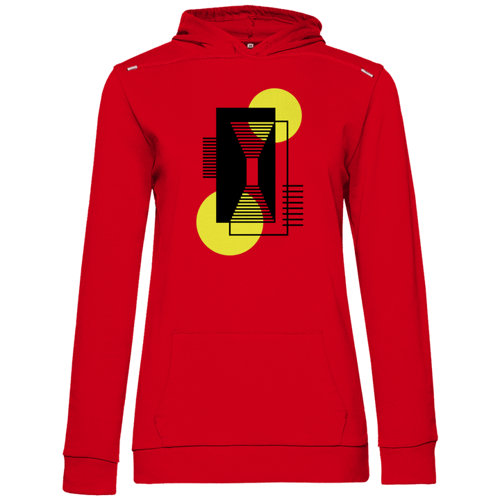 Gelbe Komposition - Damen Hoodie - Textilzauber