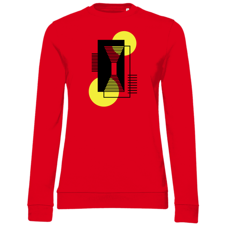 Gelbe Komposition - Damen Sweatshirt - Textilzauber