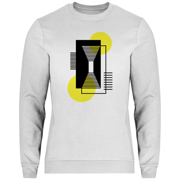 Gelbe Komposition - Herren Sweatshirt - Textilzauber