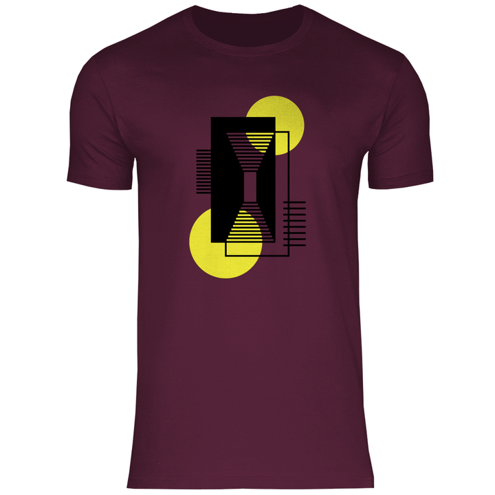 Gelbe Komposition - Herren T - Shirt - Textilzauber