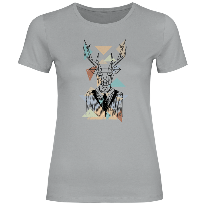 Geometrischer Hirsch - Damen T - Shirt - Textilzauber