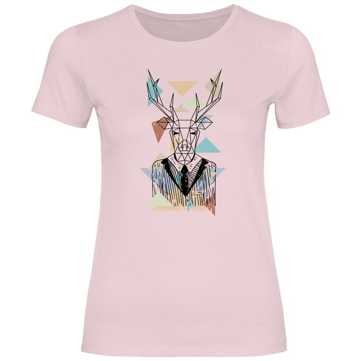 Geometrischer Hirsch - Damen T - Shirt - Textilzauber