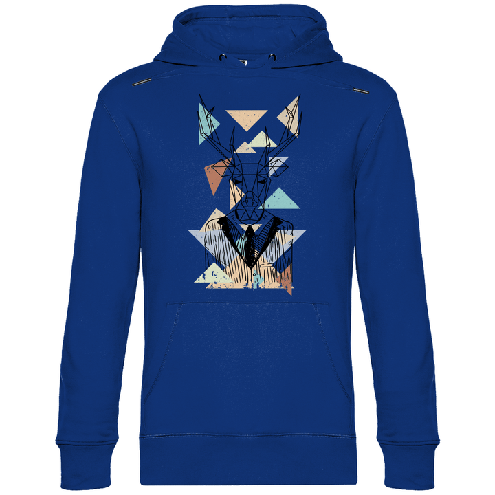 Geometrischer Hirsch - Herren Hoodie - Textilzauber