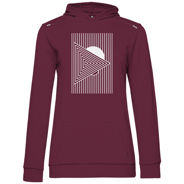 Geometrisches Dreieck - Damen Hoodie - Textilzauber