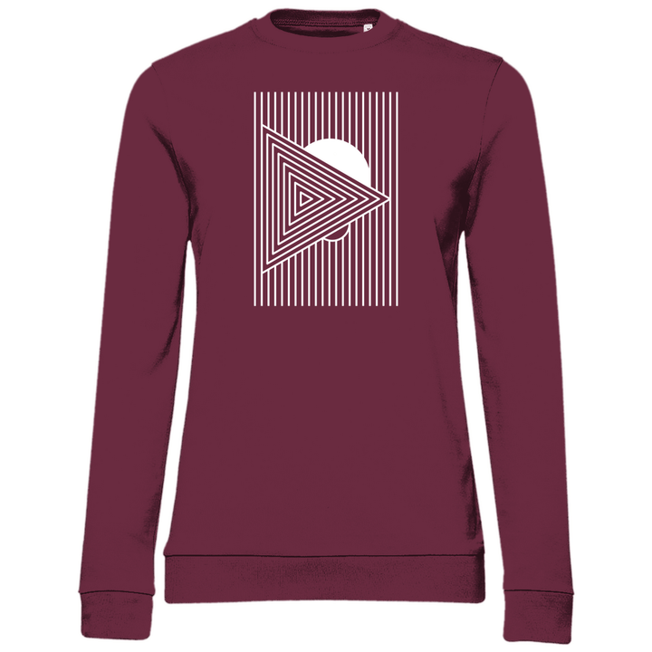 Geometrisches Dreieck - Damen Sweatshirt - Textilzauber