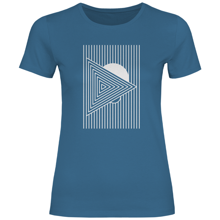 Geometrisches Dreieck - Damen T - Shirt - Textilzauber