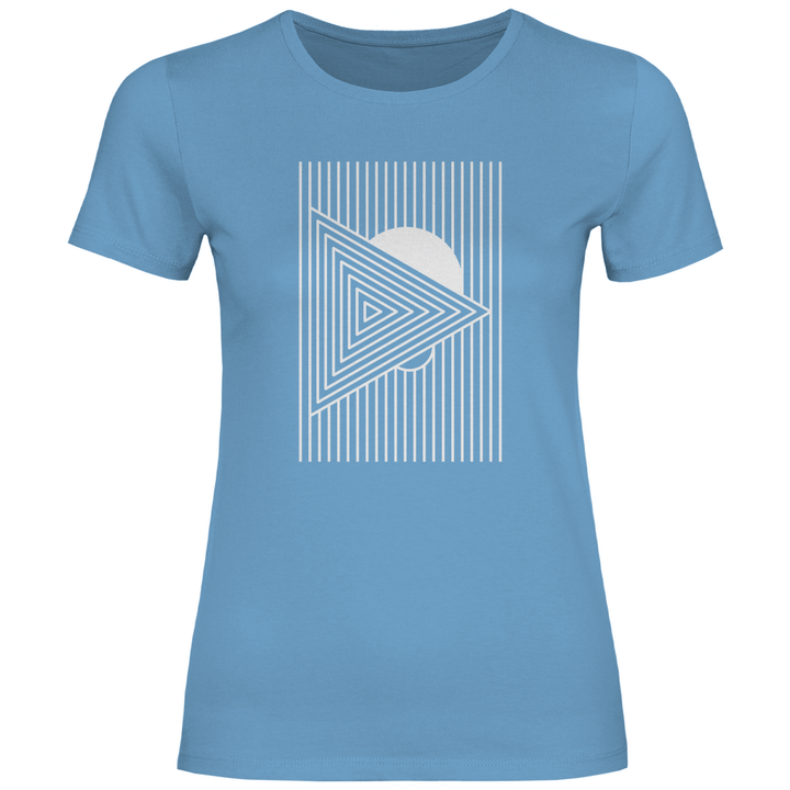 Geometrisches Dreieck - Damen T - Shirt - Textilzauber