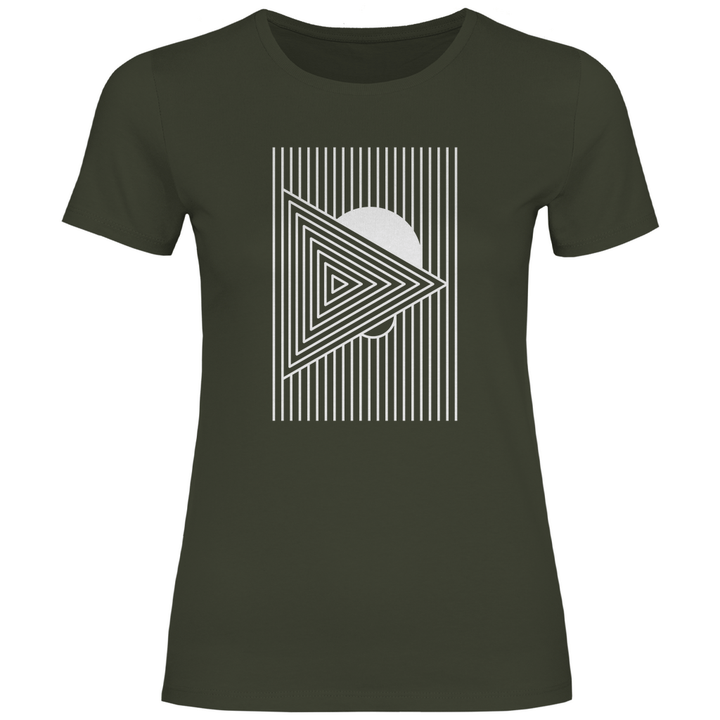 Geometrisches Dreieck - Damen T - Shirt - Textilzauber
