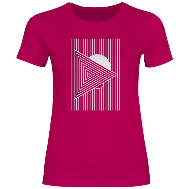 Geometrisches Dreieck - Damen T - Shirt - Textilzauber