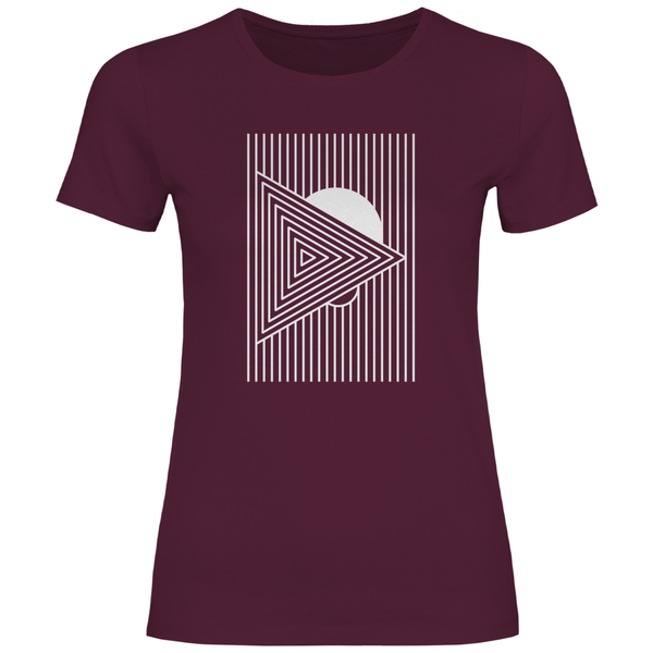 Geometrisches Dreieck - Damen T - Shirt - Textilzauber