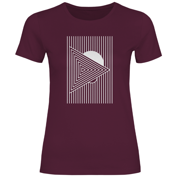 Geometrisches Dreieck - Damen T - Shirt - Textilzauber