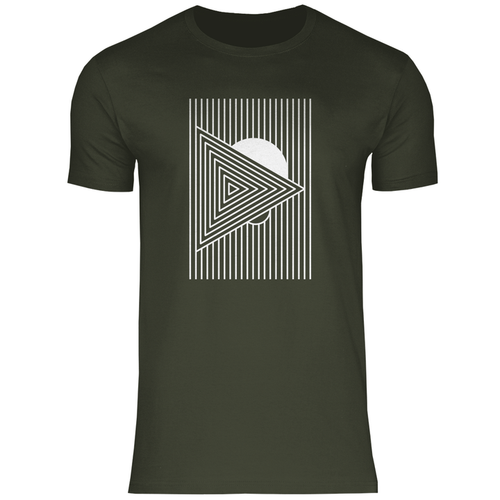 Geometrisches Dreieck - Herren T - Shirt - Textilzauber