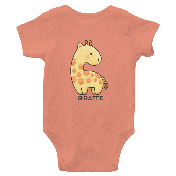 Giraffenfreund - Bio Baby - Body mit Rückendruck - Textilzauber